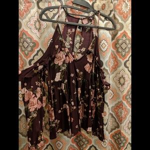 Opened shoulder shirt